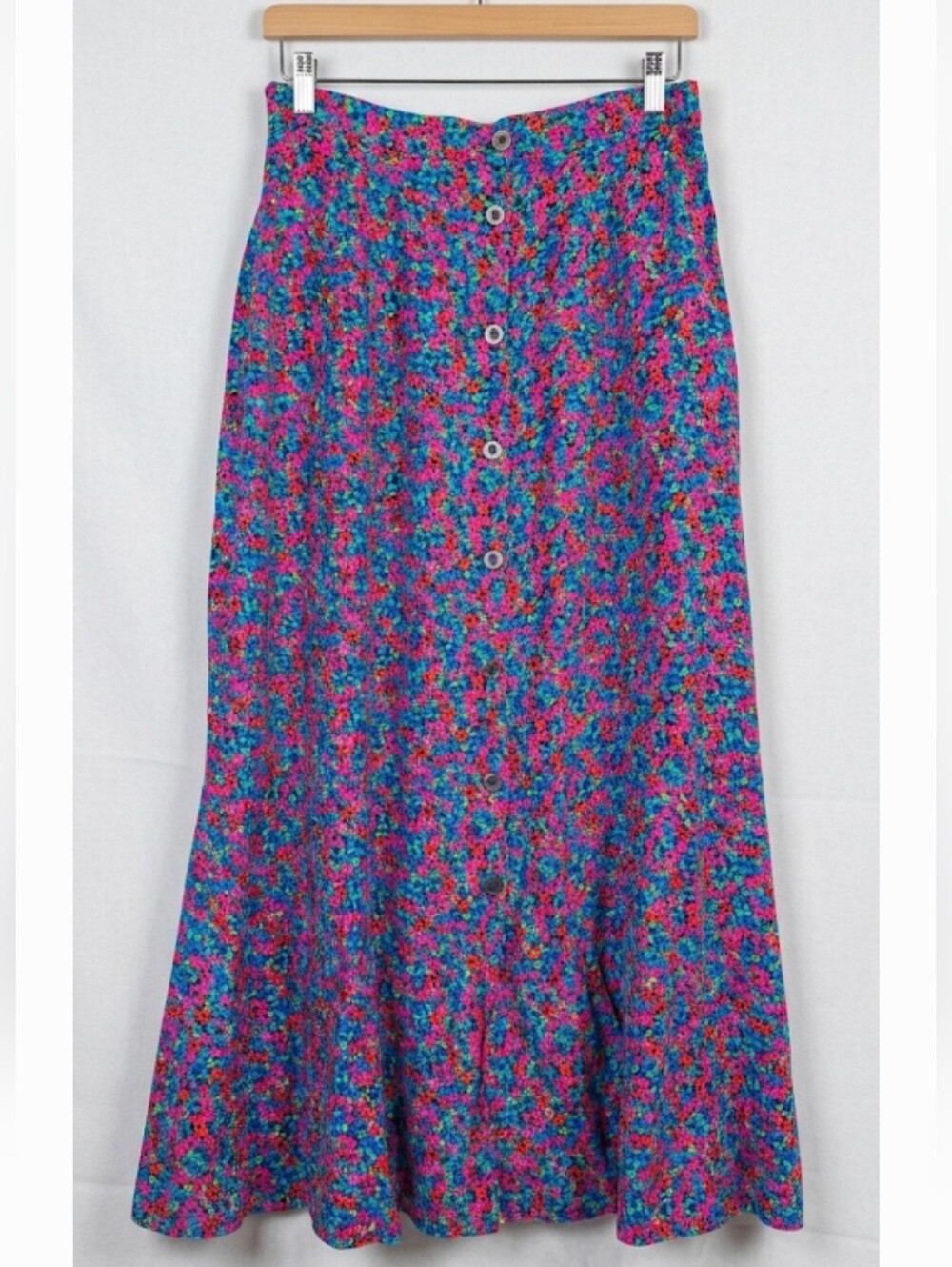 Carole Little Sport Floral Maxi Skirt Size 12 - Picture 3 of 12